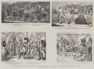 Illustration from the Catalogue of the Exhibition of the Works of the English Humourists in Art by James Gillray
